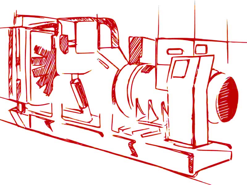 Высоковольтный дизельный генератор АД 800-Т10500-1Р  (Baudouin)
